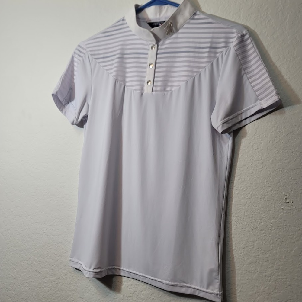 Harcour Equestrian Riding Shirt Size S in White EUC - Picture 2 of 7